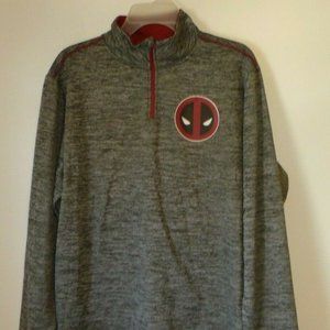 Men's Long Sleeve Shirt,Marvel Deadpool,Black